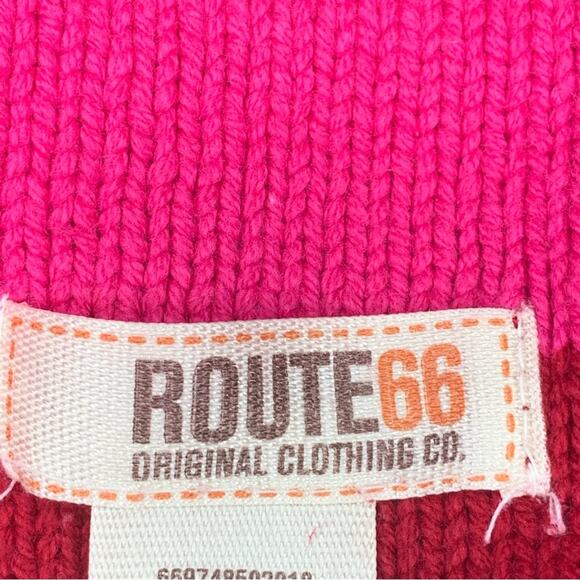 Route 66 Women Sweater Long Sleeves Size XL Red and Pink V-Neck - Picture 7 of 8